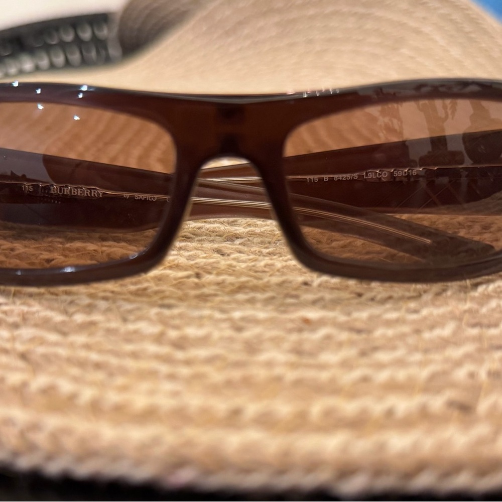 Burberry Brown Rectangular Sunglasses B8425S - image 1